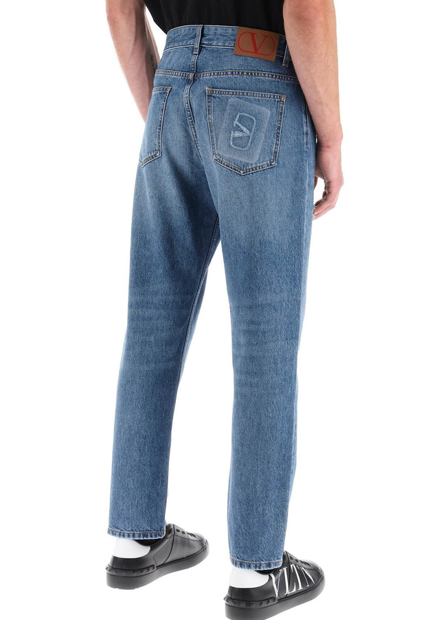 Valentino Garavani tapered jeans with medium wash