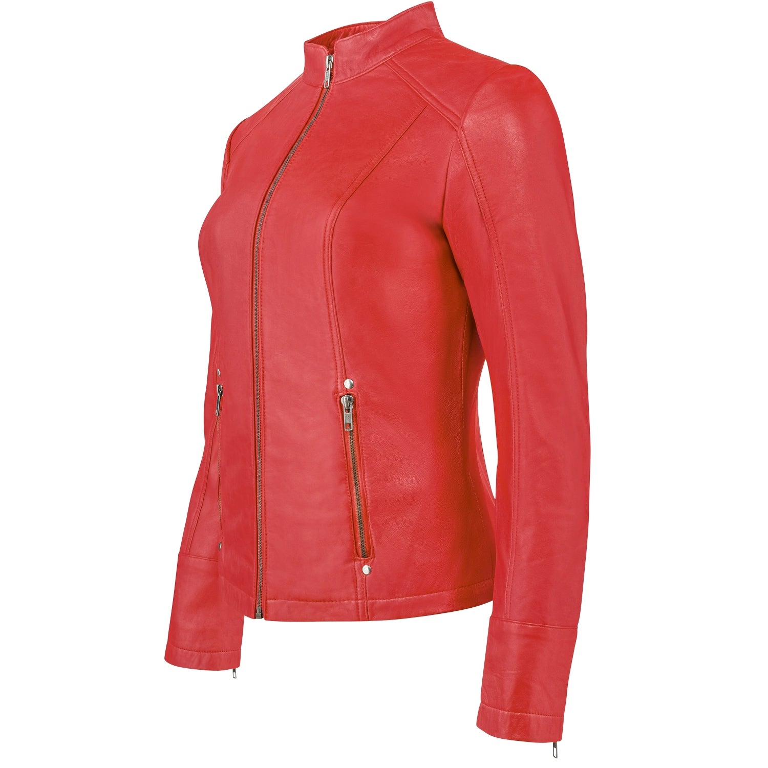 Urban 5884 Rt Rood - Ladies Leather Jacket Sheep-Urban 5884-Urbanheer