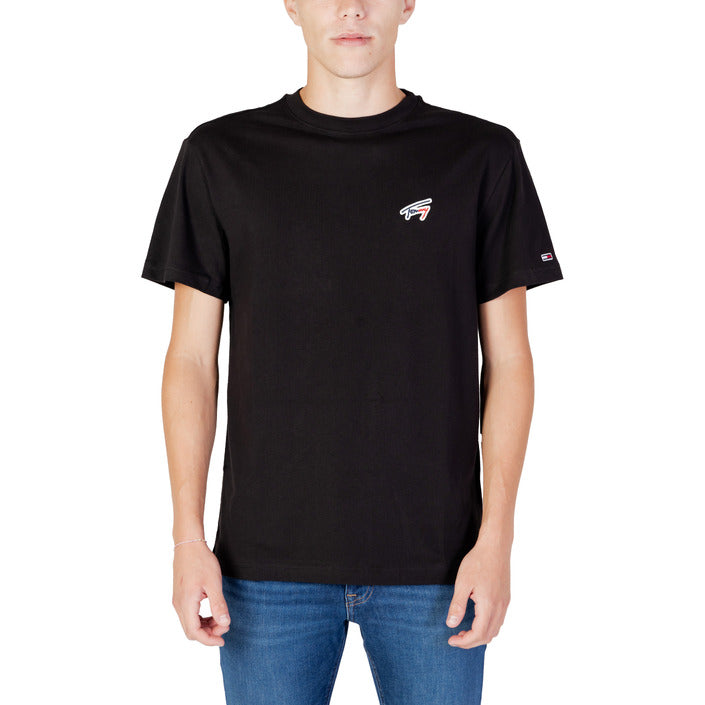 Tommy Hilfiger Jeans Men T-Shirt-Tommy Hilfiger Jeans-black-S-Urbanheer