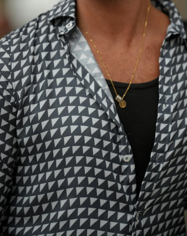 Triangular Geometric Print Shirt-SHIRT-Donato-Urbanheer