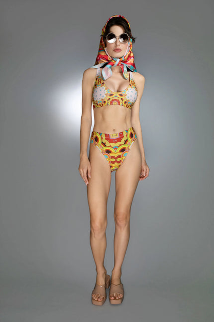 Psychedelic Clouds Red - Bikini-Nuvula-XS-Urbanheer