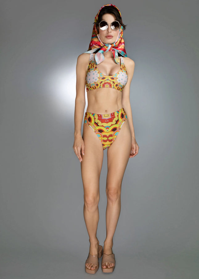 Psychedelic Clouds Red - Bikini-Nuvula-XS-Urbanheer