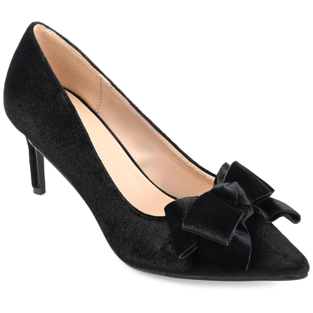 Journee Collection Women's Crystol Pump Black-Shoes Pumps-Journee Collection-5.5-Urbanheer