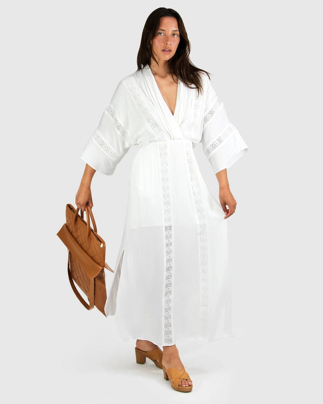 Hideaway Maxi Dress - White-Dress-belle & bloom-Urbanheer