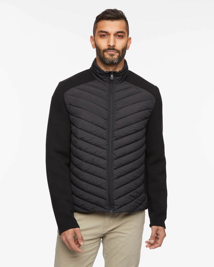 Bernardo Mens Neoprene Puffer Combo Jacket-Jacket-Bernardo-S-Urbanheer