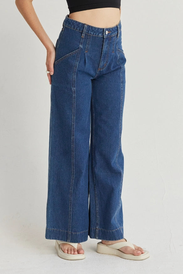 Kate Flare Denim Pants-Pants-Crescent-Urbanheer