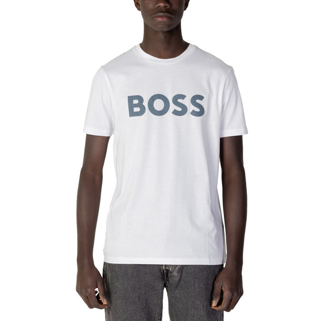 Boss Men T-Shirt-Clothing - Men-Boss-white-M-Urbanheer