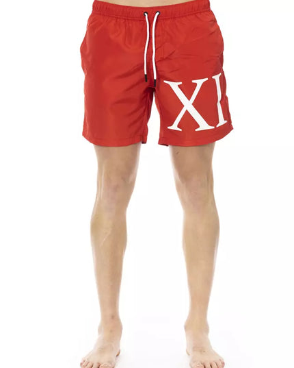 Bikkembergs Red Polyester Men Swim Short