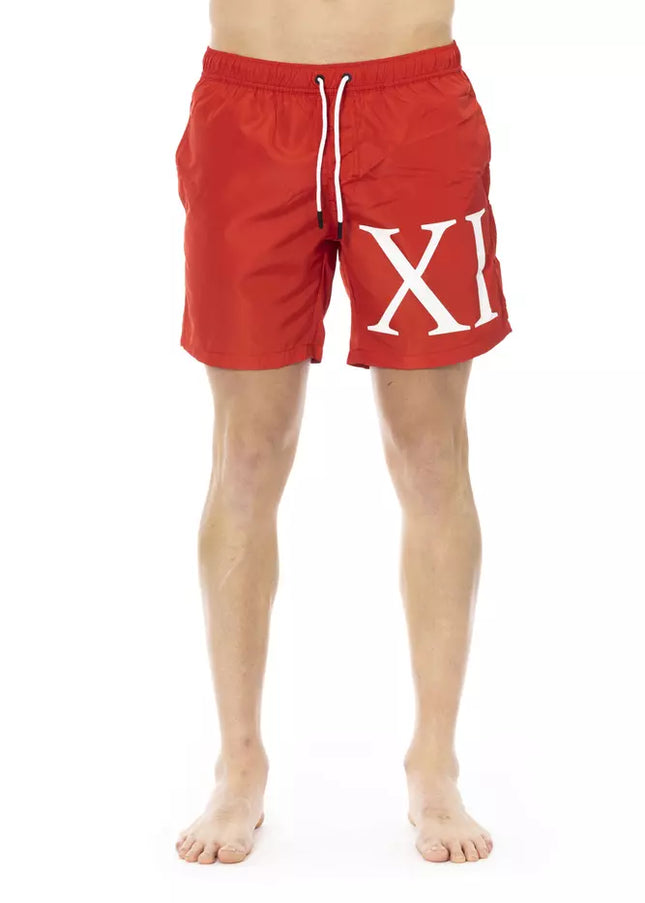 Bikkembergs Red Polyester Men Swim Short