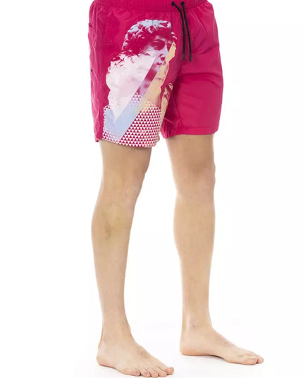 Bikkembergs Fuchsia Polyester Men Swim Short