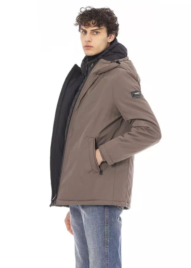 Baldinini Trend Beige Polyester Men Jacket