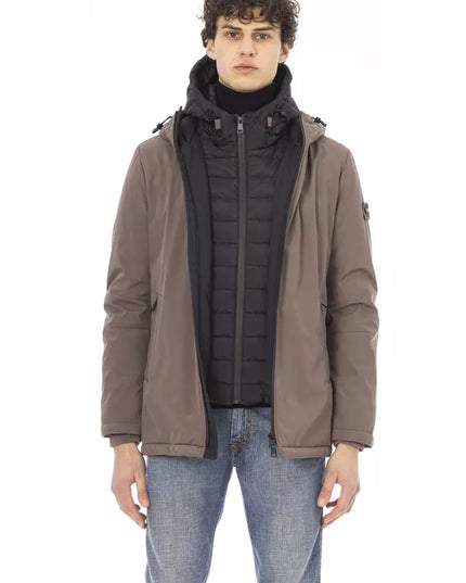 Baldinini Trend Beige Polyester Men Jacket