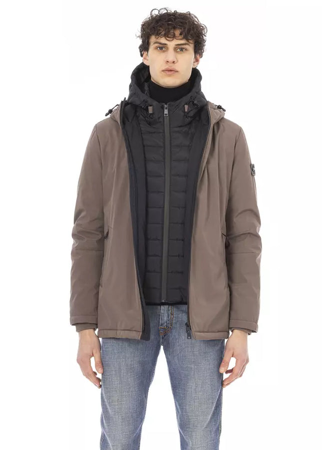 Baldinini Trend Beige Polyester Men Jacket