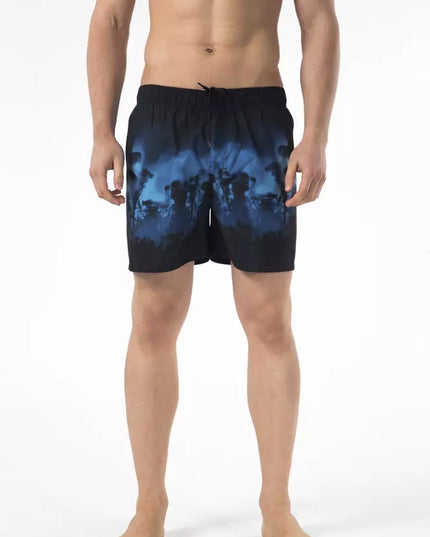 Just Cavalli Black Polyester Men Swim Short