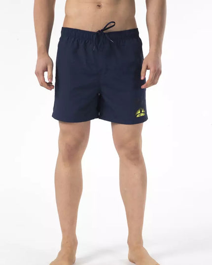 Just Cavalli Blue Nylon Men's Swim Short