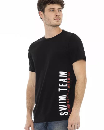 Bikkembergs Black Cotton Men T-Shirt