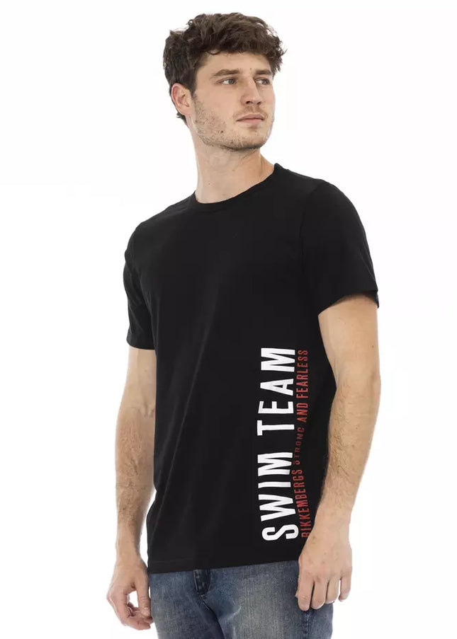 Bikkembergs Black Cotton Men T-Shirt