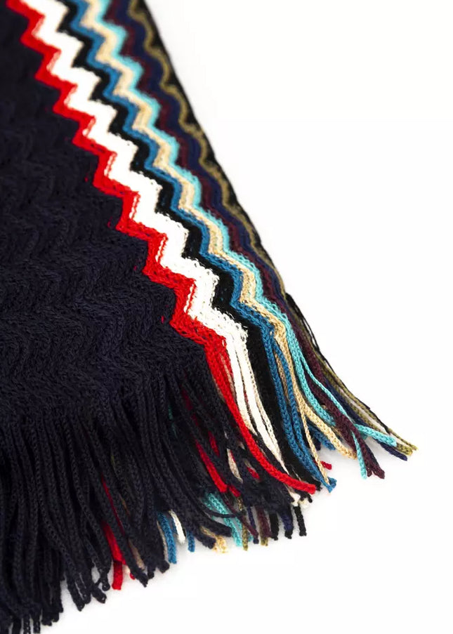 Missoni Black Wool Men Scarf