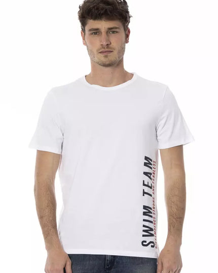 Bikkembergs White Cotton Men T-Shirt