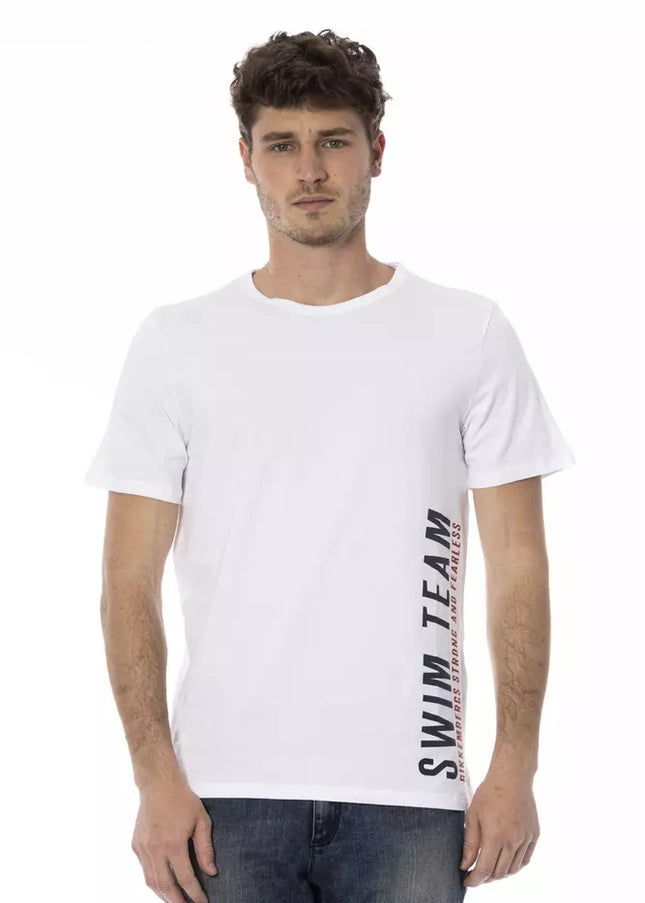 Bikkembergs White Cotton Men T-Shirt