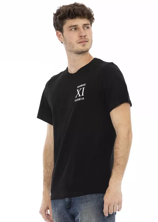 Bikkembergs Black Cotton Men T-Shirt