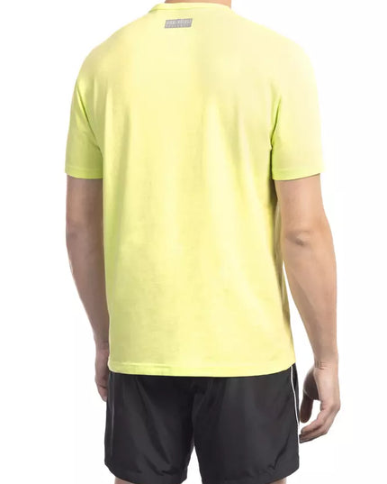 Bikkembergs Yellow Cotton Men T-Shirt