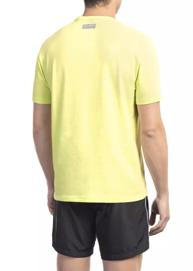 Bikkembergs Yellow Cotton Men T-Shirt