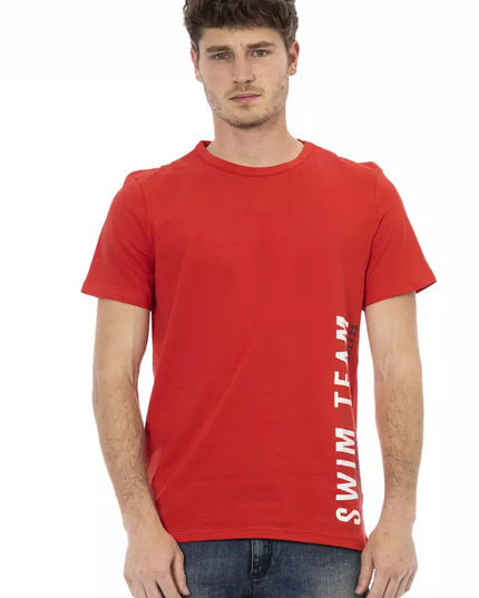 Bikkembergs Red Cotton Men T-Shirt