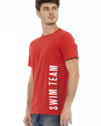 Bikkembergs Red Cotton Men T-Shirt