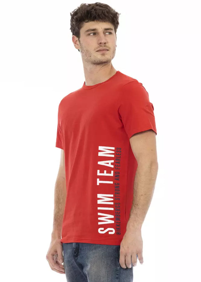 Bikkembergs Red Cotton Men T-Shirt