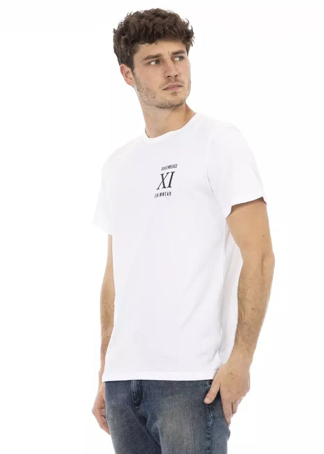 Bikkembergs White Cotton Men T-Shirt