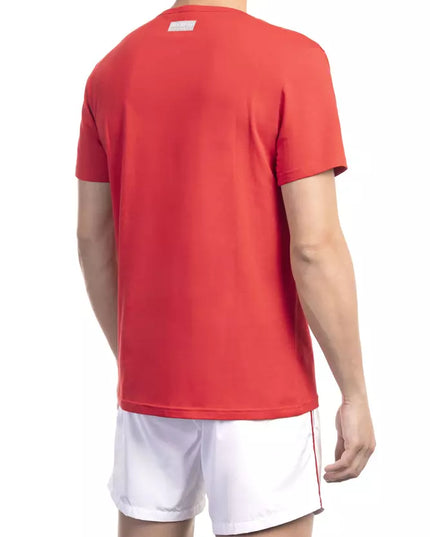 Bikkembergs Red Cotton Men T-Shirt