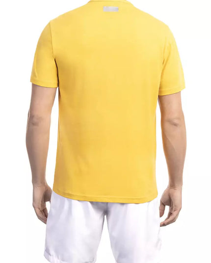 Bikkembergs Yellow Cotton Men T-Shirt