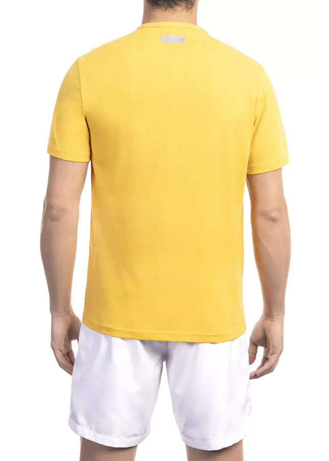 Bikkembergs Yellow Cotton Men T-Shirt