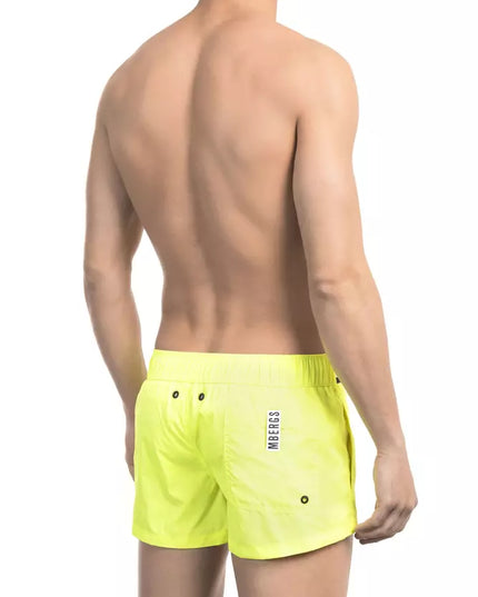 Bikkembergs Yellow Polyamide Men Swim Shorts