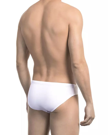 Bikkembergs White Polyamide Men Swimwear