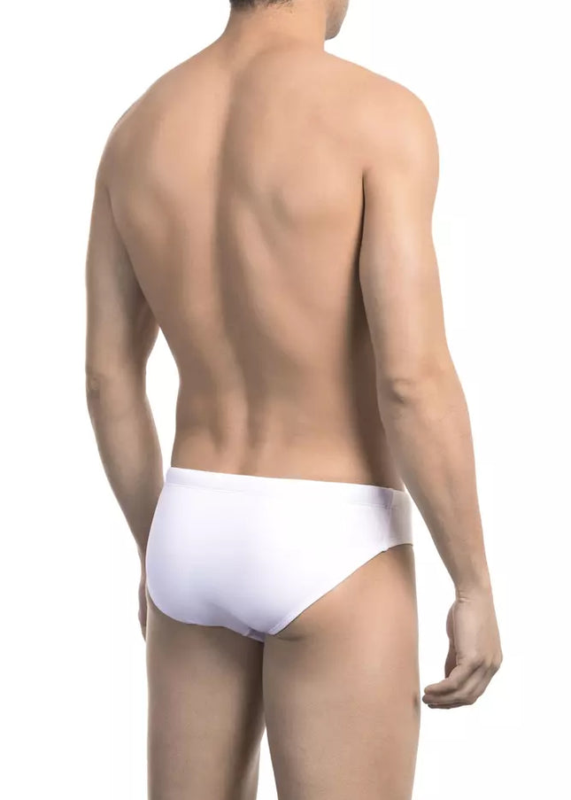 Bikkembergs White Polyamide Men Swimwear