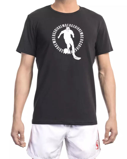 Bikkembergs Black Cotton Men T-Shirt