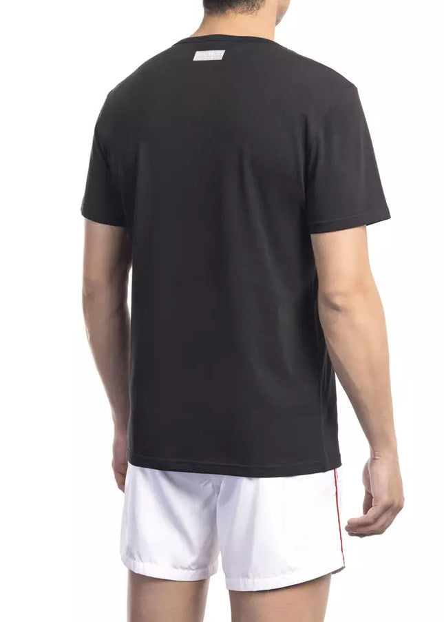 Bikkembergs Black Cotton Men T-Shirt