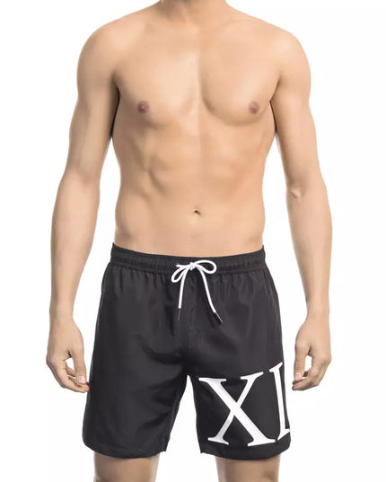 Bikkembergs Black Polyester Men Swim Short