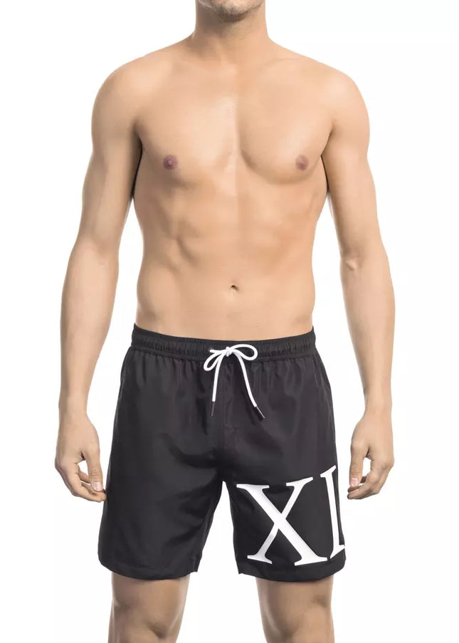 Bikkembergs Black Polyester Men Swim Short