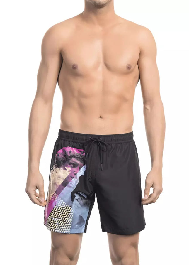 Bikkembergs Black Polyester Men Swim Short