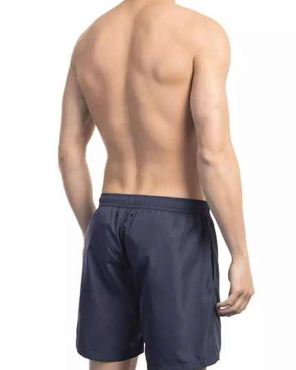 Bikkembergs Blue Polyester Men Swim Short