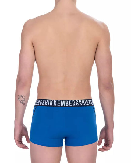 Bikkembergs Blue Cotton Men Underwear Trunk