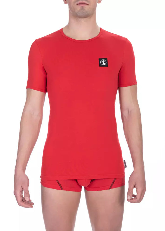 Bikkembergs Red Cotton Men T-Shirt