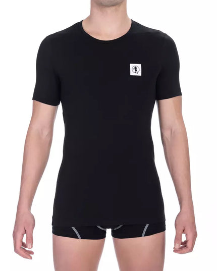 Bikkembergs Black Cotton Men T-Shirt