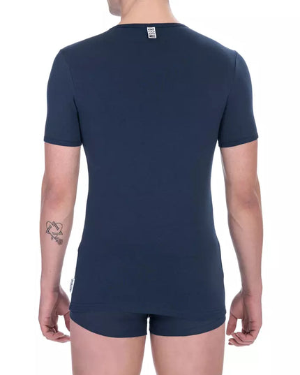 Bikkembergs Blue Cotton Men's T-Shirt