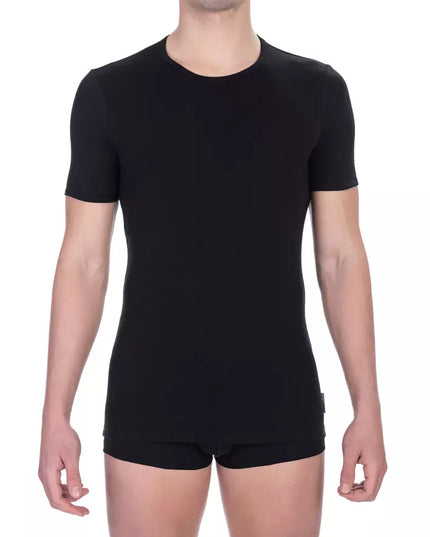 Bikkembergs Black Cotton Men T-Shirt