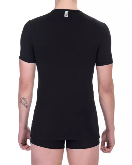 Bikkembergs Black Cotton Men T-Shirt