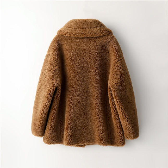 Women Lamb Wool Coat Winter Short Coat-Productseeker-Urbanheer